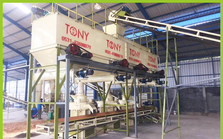 3臺(tái)550顆粒機(jī)客戶(hù)現(xiàn)場(chǎng)